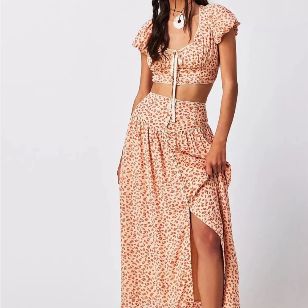 Free People Easy to Love Skirt Set